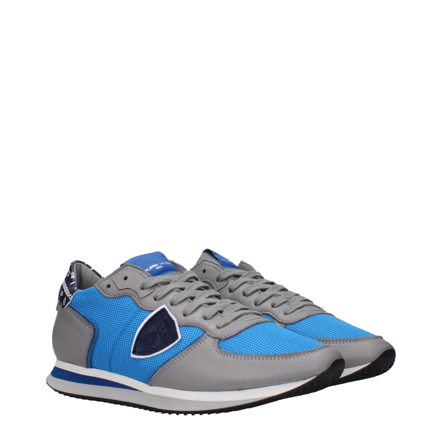 Philippe Model Blue Fabric Sneakers