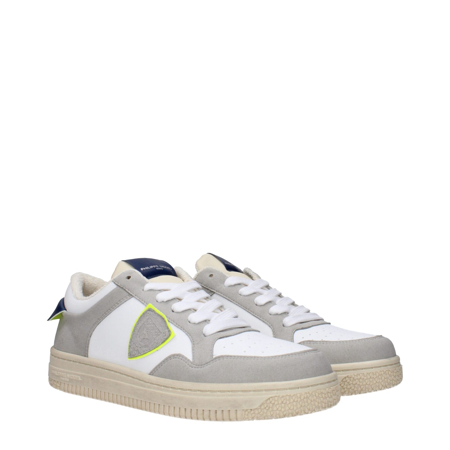 Philippe Model White Leather Sneakers - Timeless Elegance