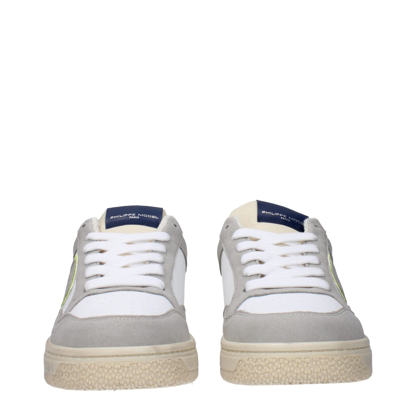 Philippe Model White Leather Sneakers - Timeless Elegance