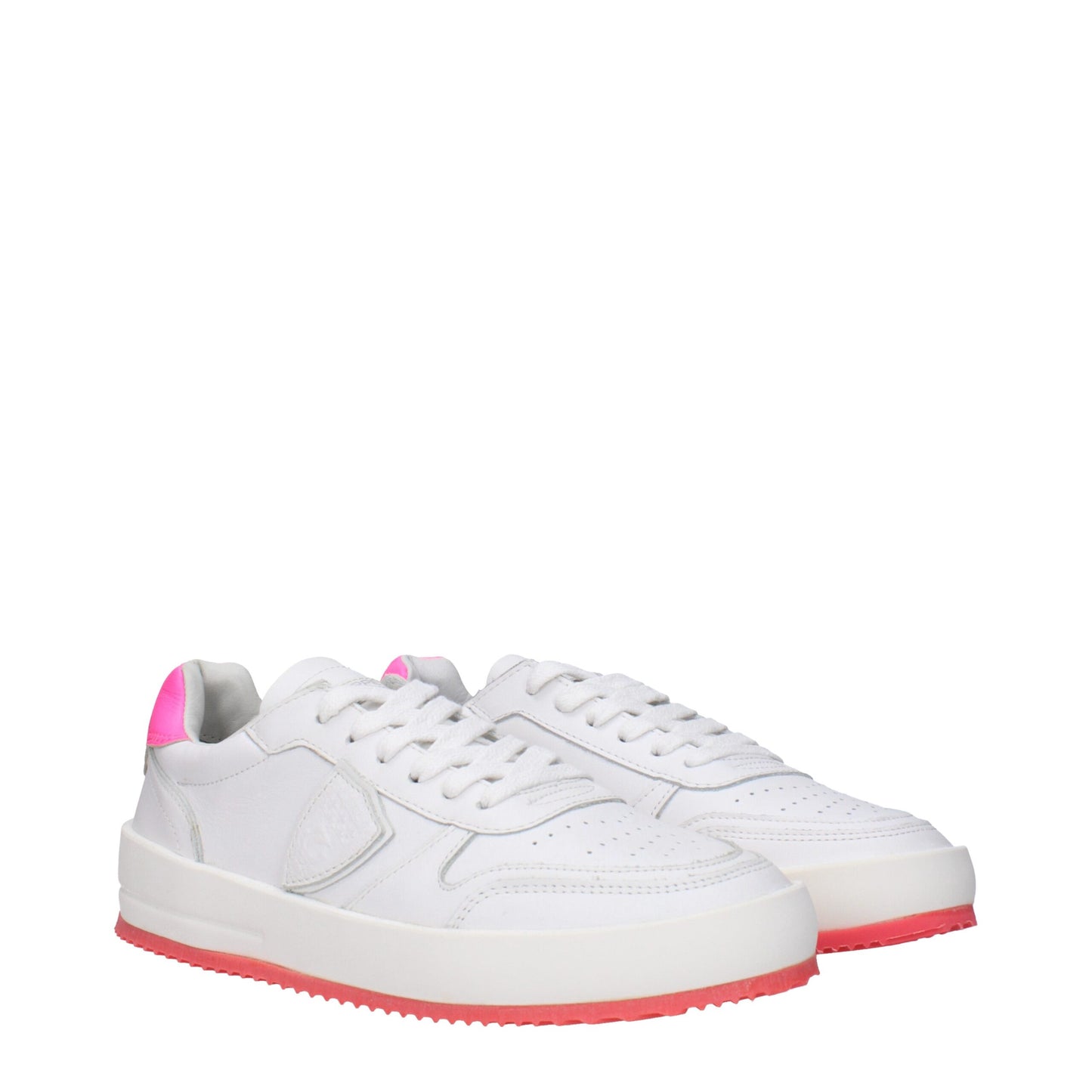 Philippe Model White Leather Sneakers – Vintage Style and Modern Comfort