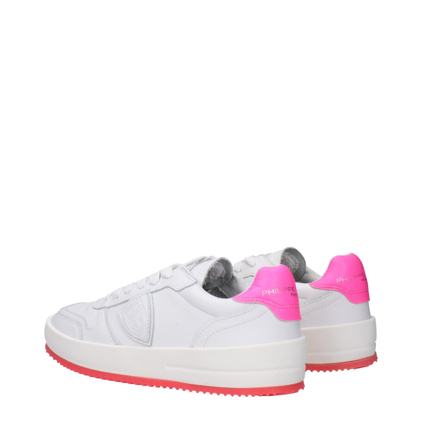 Philippe Model White Leather Sneakers – Vintage Style and Modern Comfort