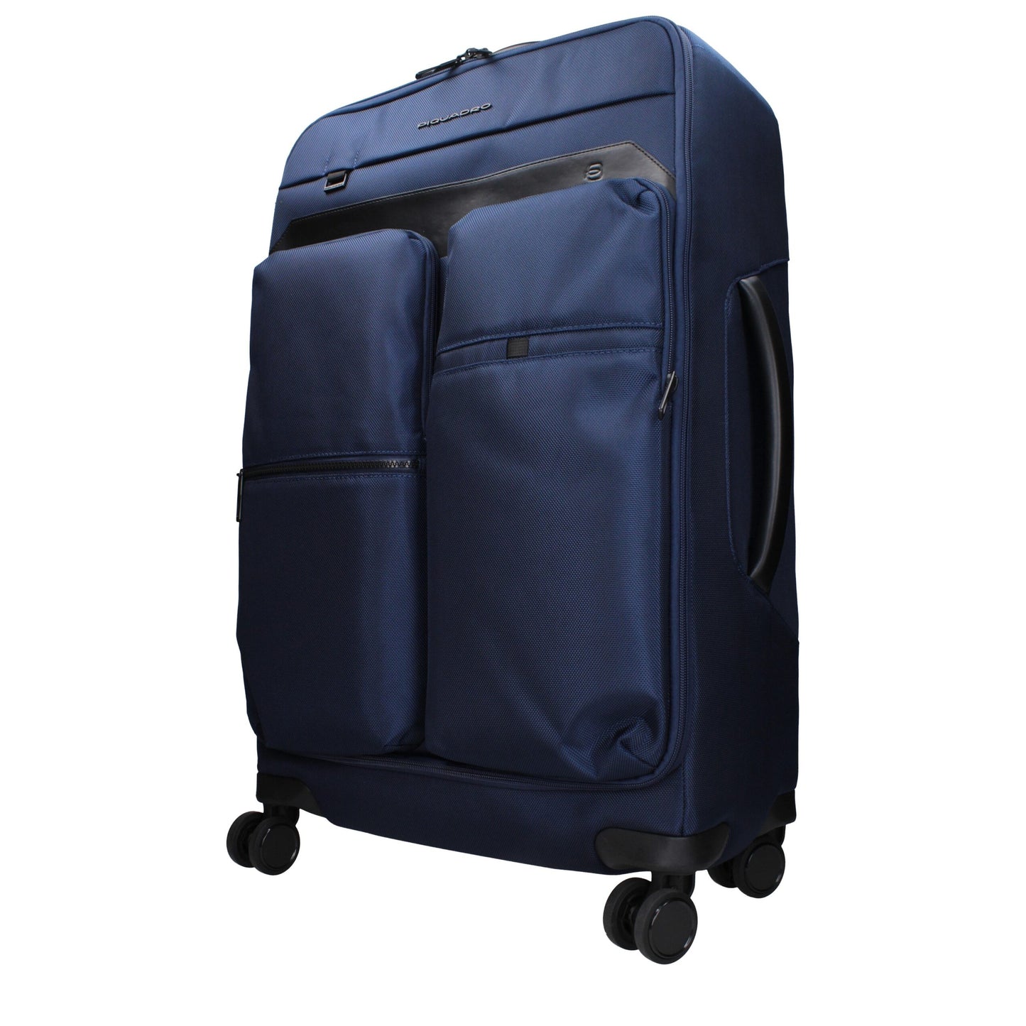 Piquadro Blue Fabric Wheelie Travel Trolley