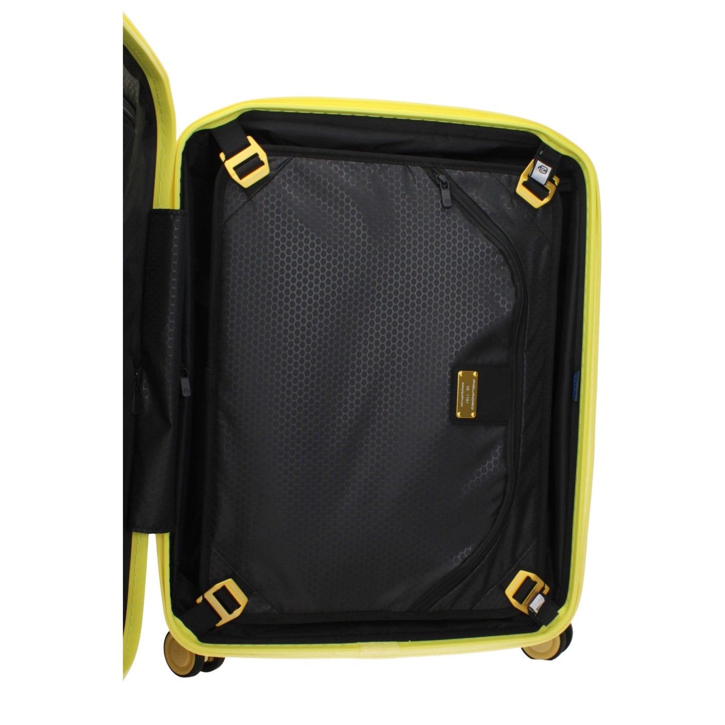 Piquadro Yellow Polycarbonate Trolley Case