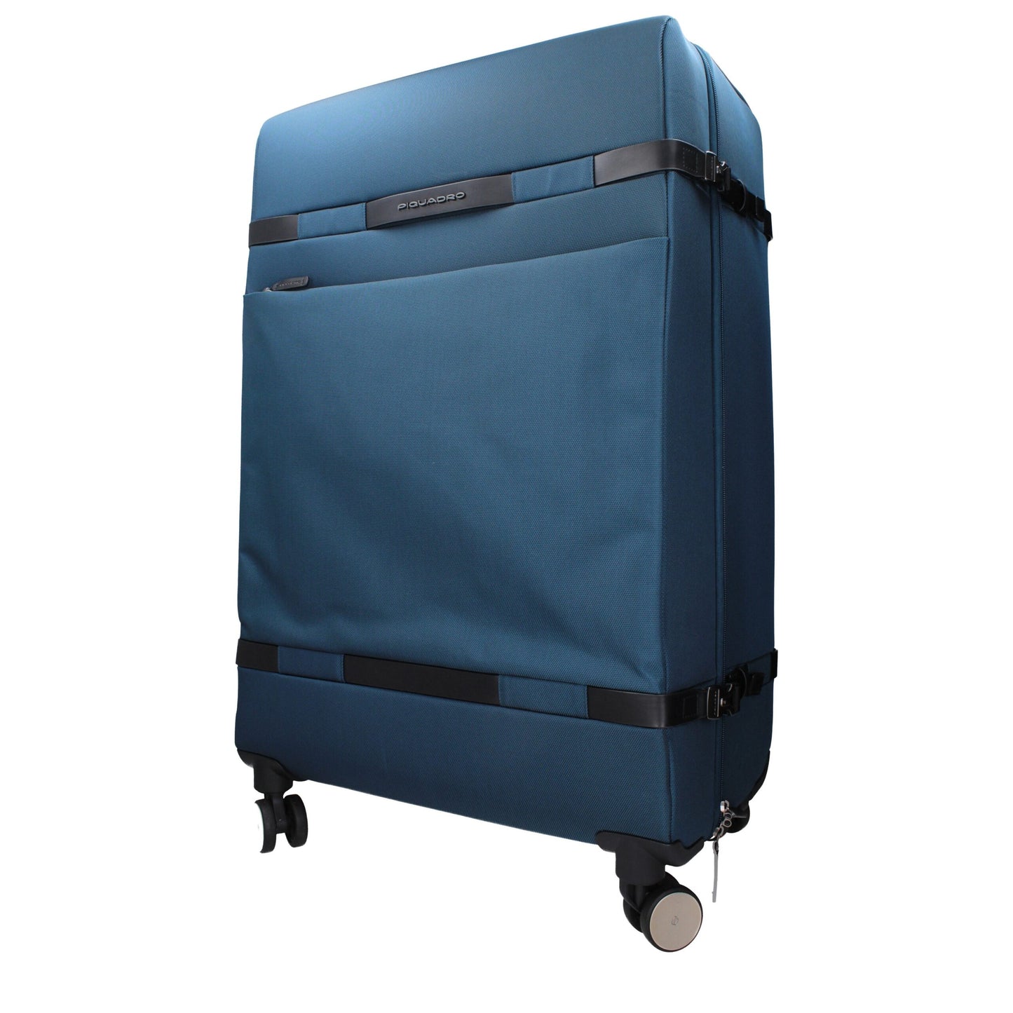 Piquadro Blue Fabric Trolley Luggage