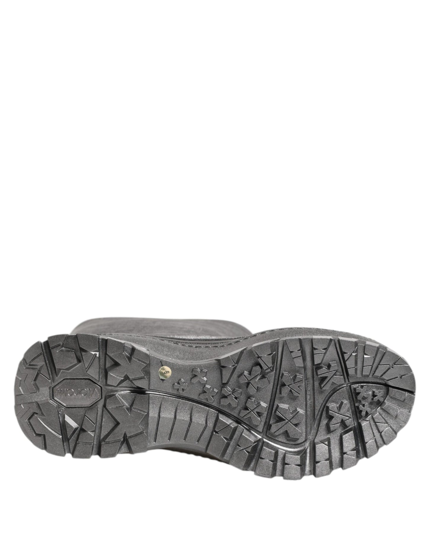 Dolce & Gabbana Metallic Silver Pull On Rain Boots