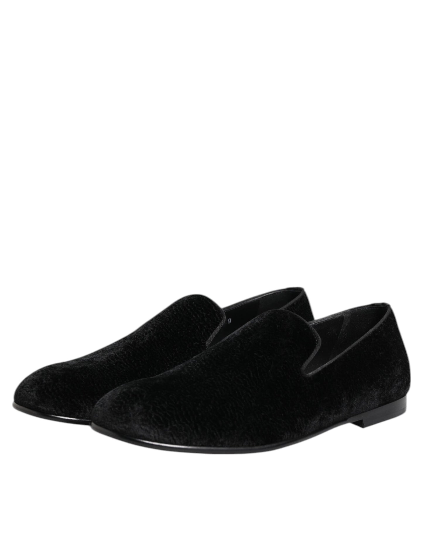 Dolce & Gabbana Black Jacquard Loafers – Exquisite Formal Men's Dress Shoes