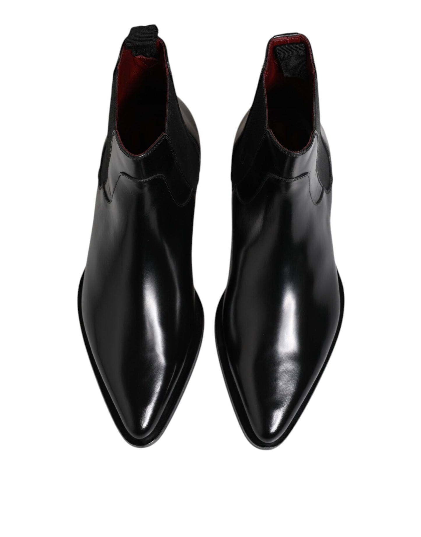 Dolce & Gabbana Black Leather MILLENIALS Mid Calf Boots