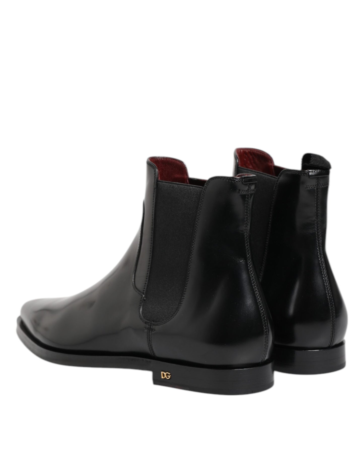 Dolce & Gabbana Black Leather MILLENIALS Mid Calf Boots