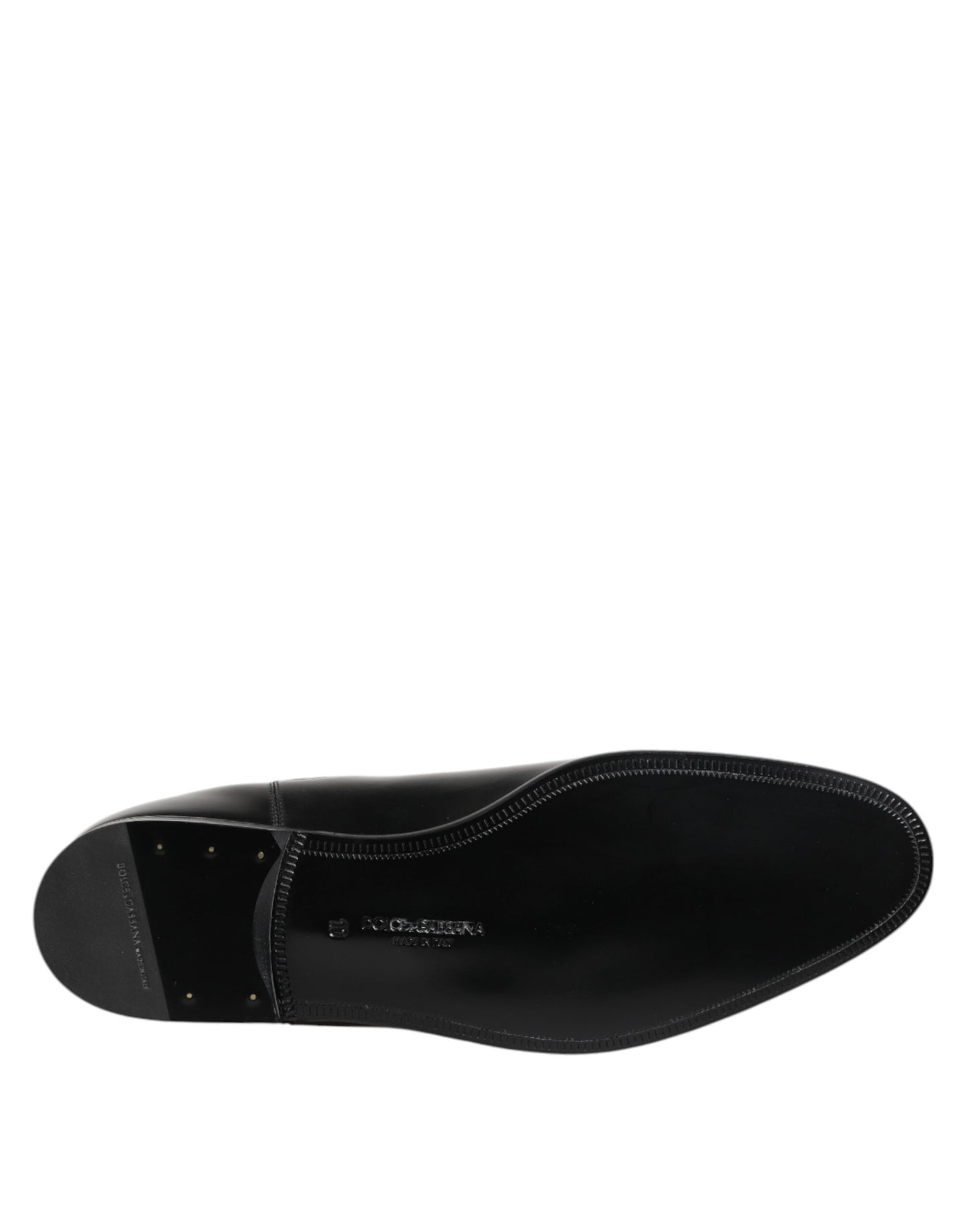 Dolce & Gabbana Black Chelsea Slip-On Mid Calf Boots
