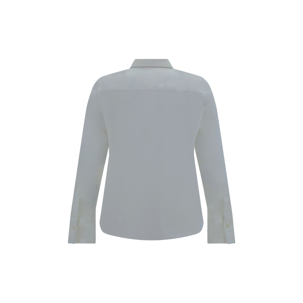 Brunello Cucinelli Cotton Shirt with Iconic Jewelry Details