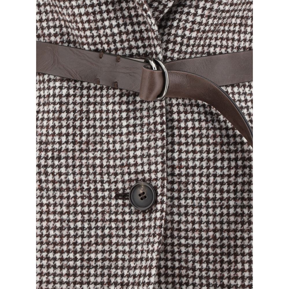 Brunello Cucinelli Wool Blazer Jacket with Belt