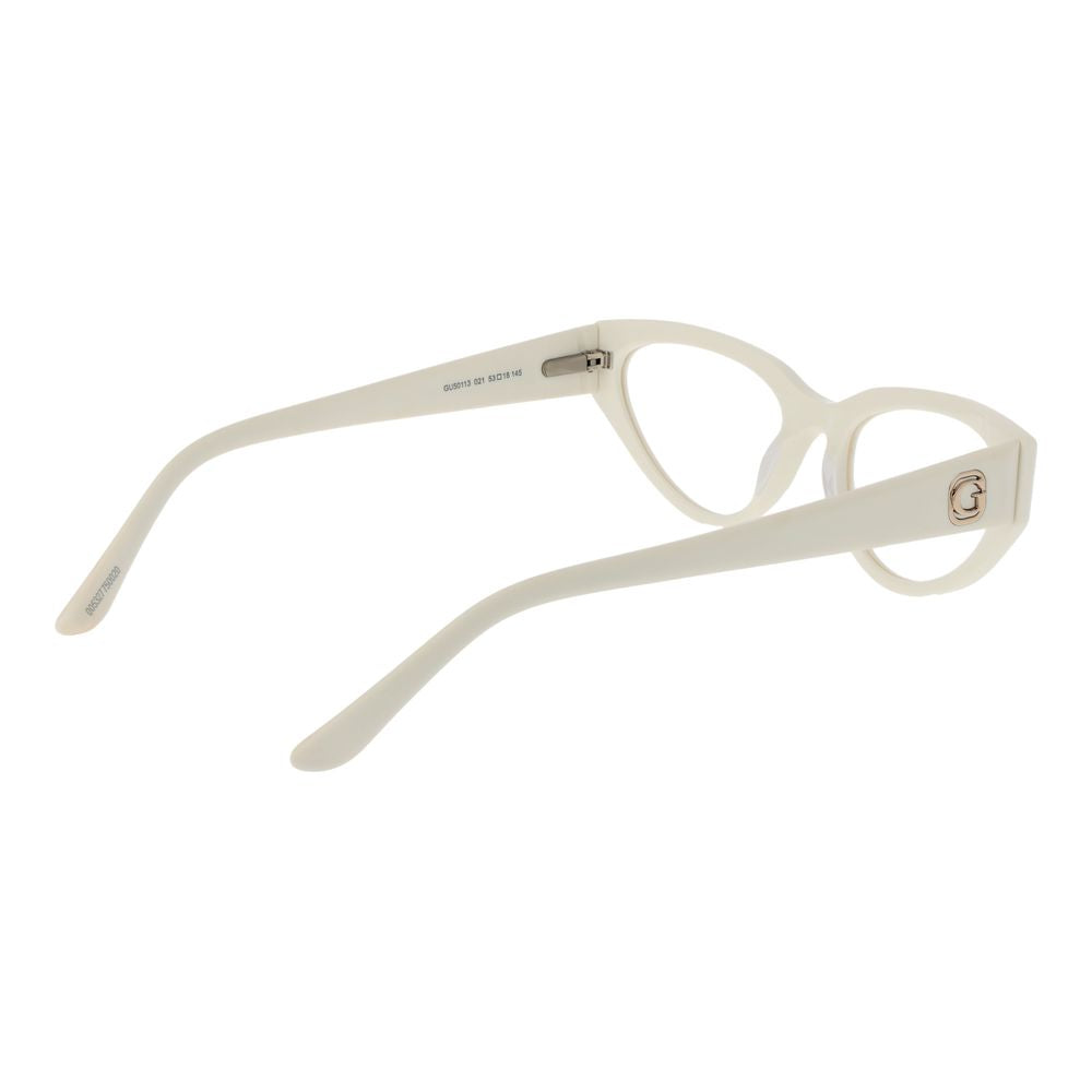 Guess Women’s Optical Glasses – White Cat Eye Frame, 53mm