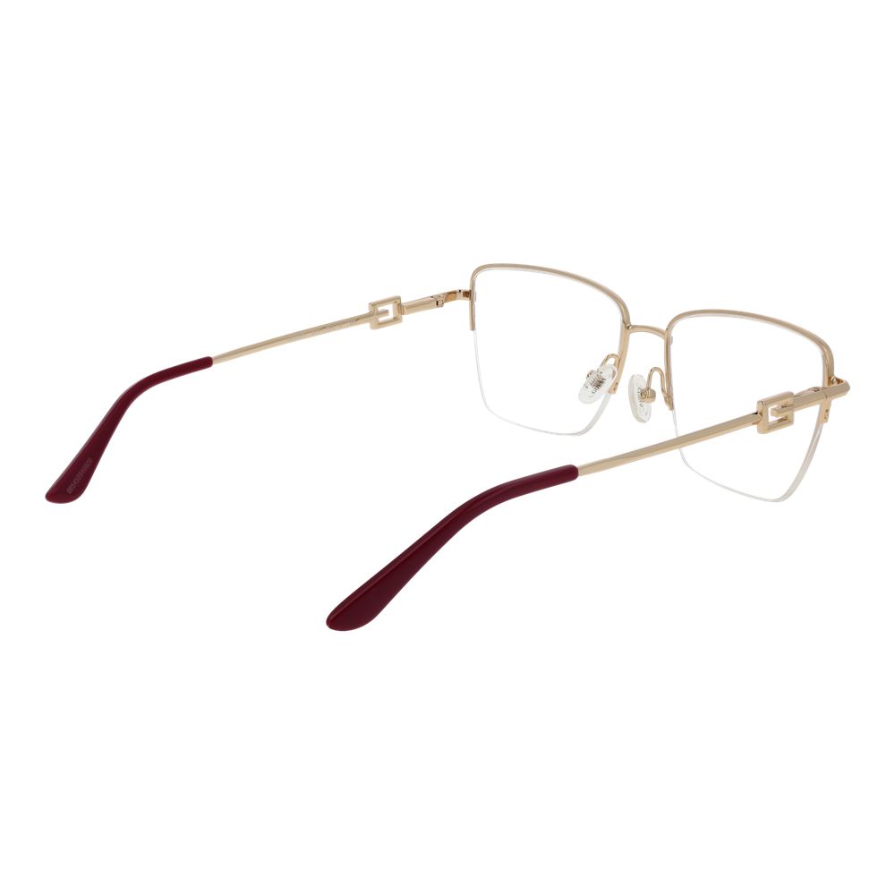 Guess Women’s Optical Frames – Red Half-Rim, 55mm