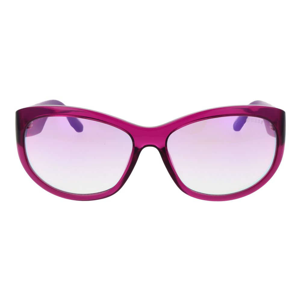 Guess Women’s Oval Sunglasses – Purple Full-Rim, 60mm