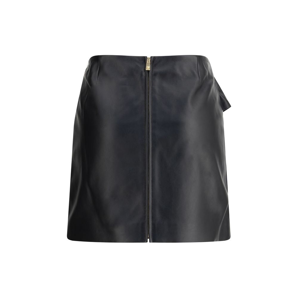 Versace Lambskin Miniskirt - Elegance Meets Boldness