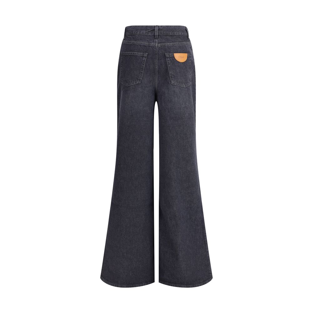 Chloé Wide-leg Jeans: Effortless Elegance in Cotton