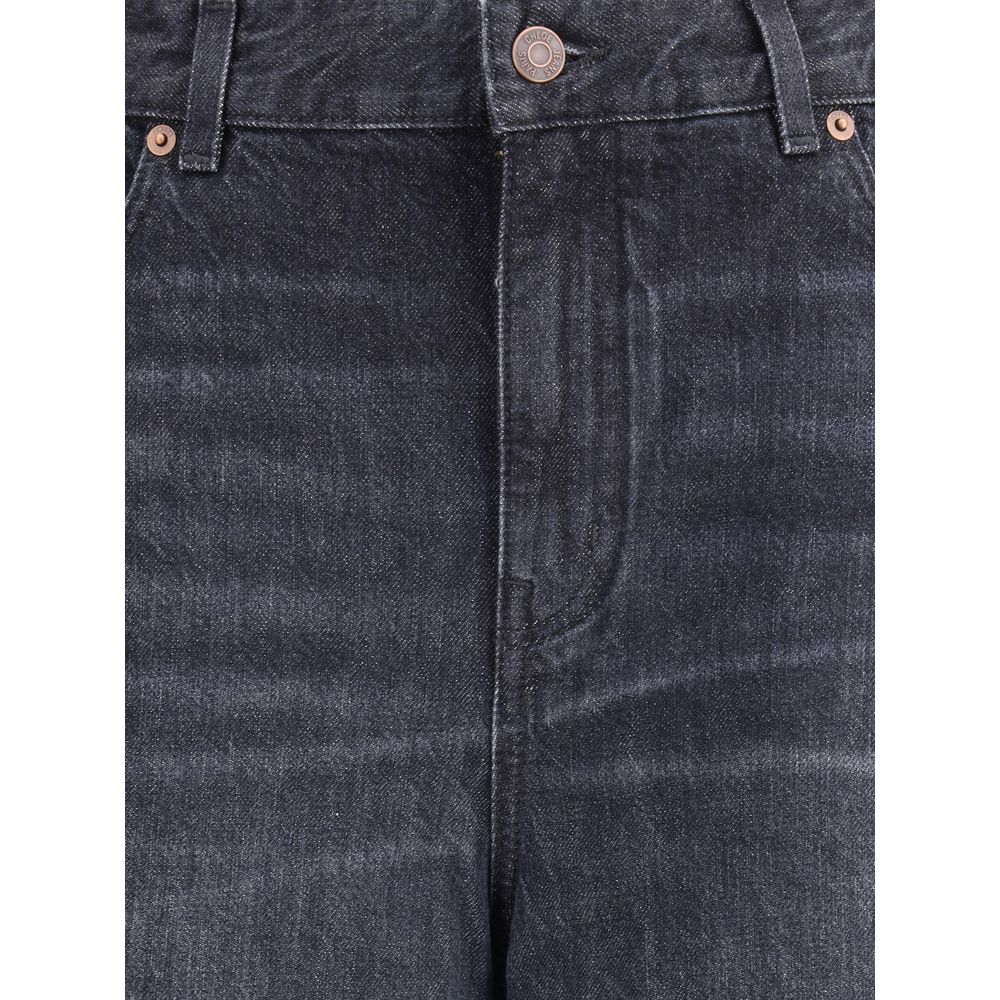 Chloé Wide-leg Jeans: Effortless Elegance in Cotton