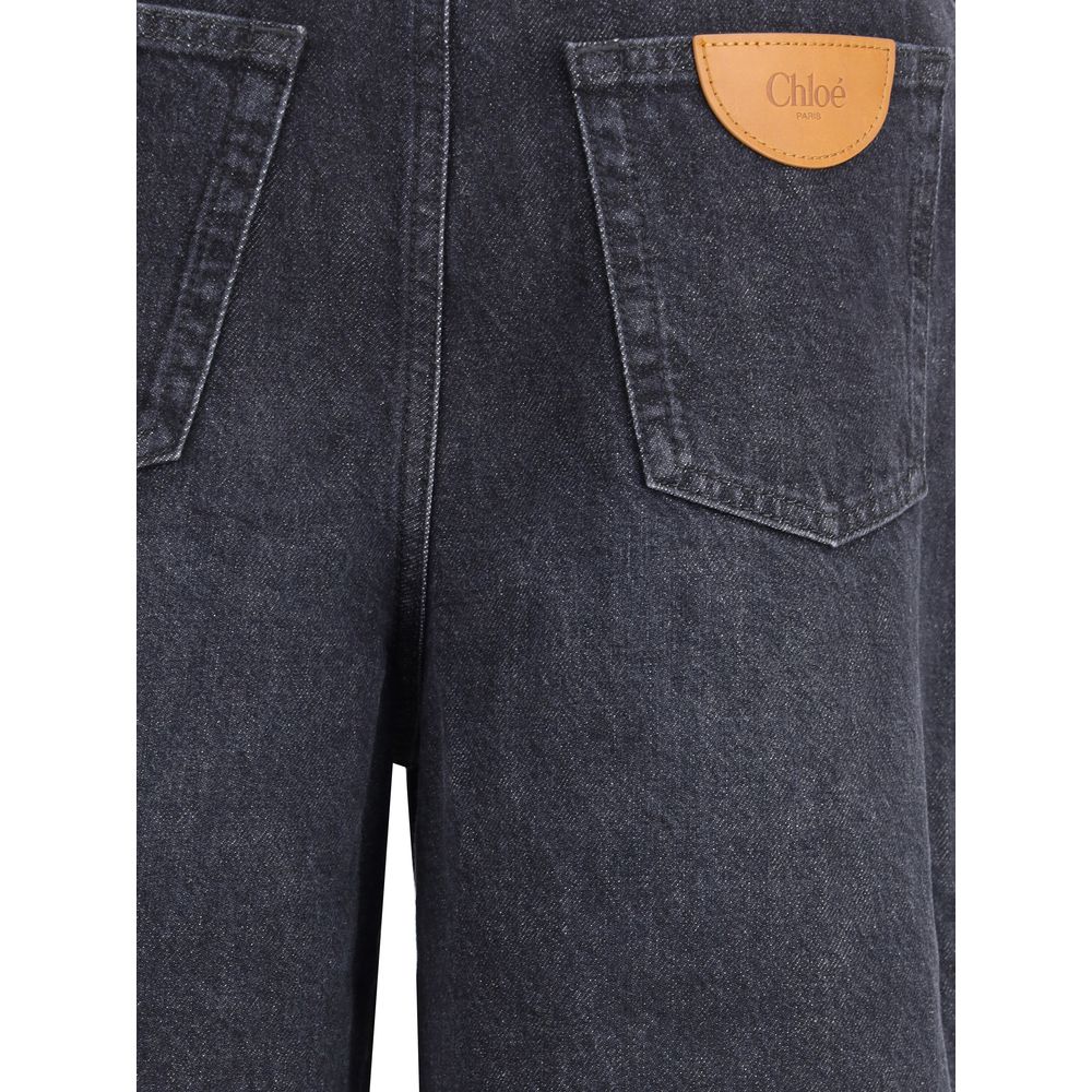 Chloé Wide-leg Jeans: Effortless Elegance in Cotton