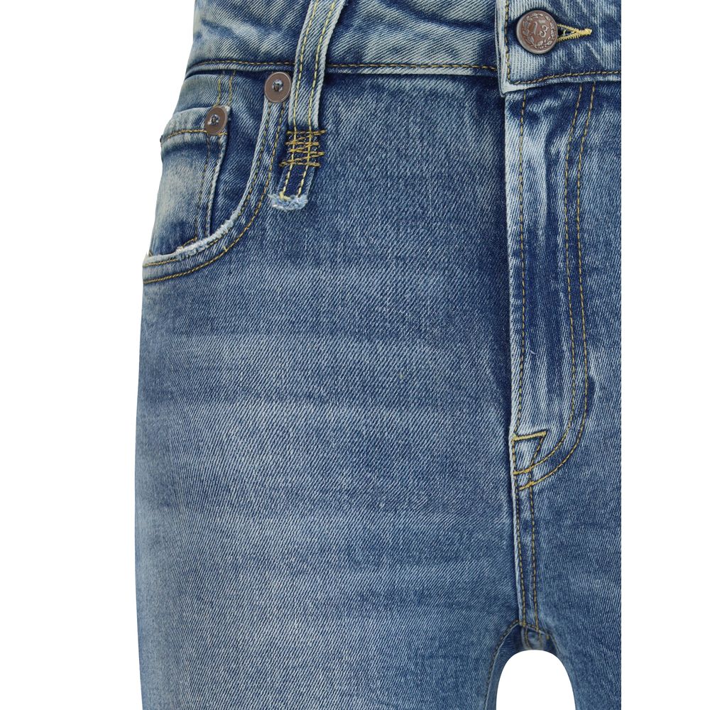 R13 Kick Fit Pants - Cotton Flare Jeans