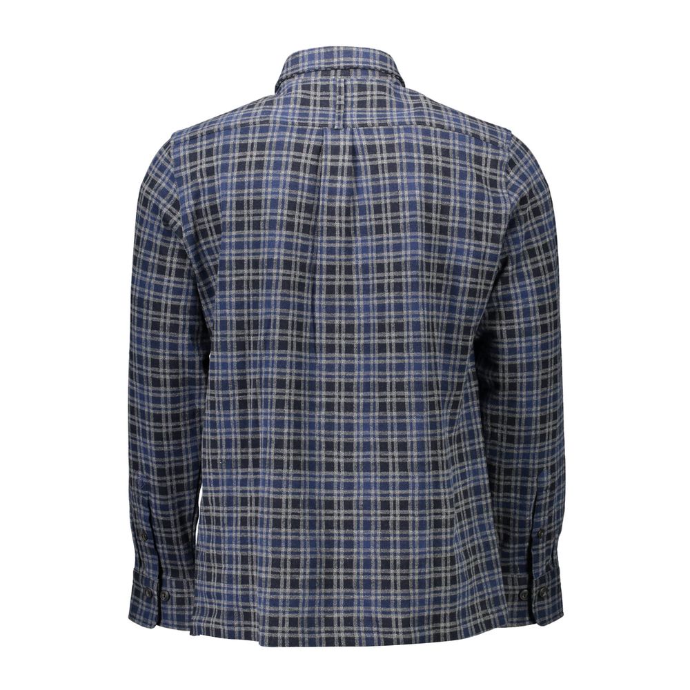 Gant Blue Cotton Shirt with French Collar