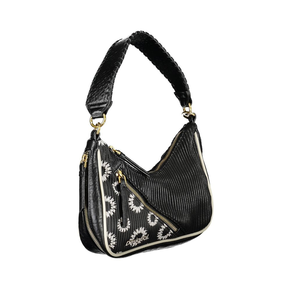 Desigual Black Handbag with Removable Shoulder Handle