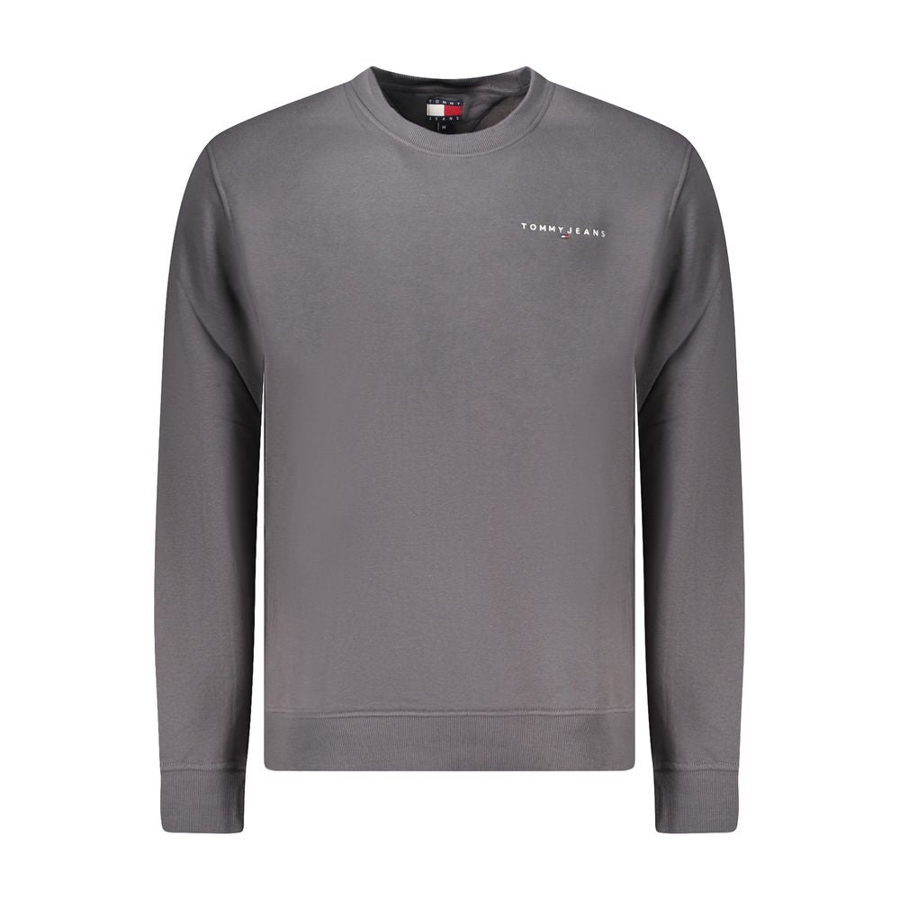 Tommy Hilfiger Gray Cotton Crew Neck Sweater