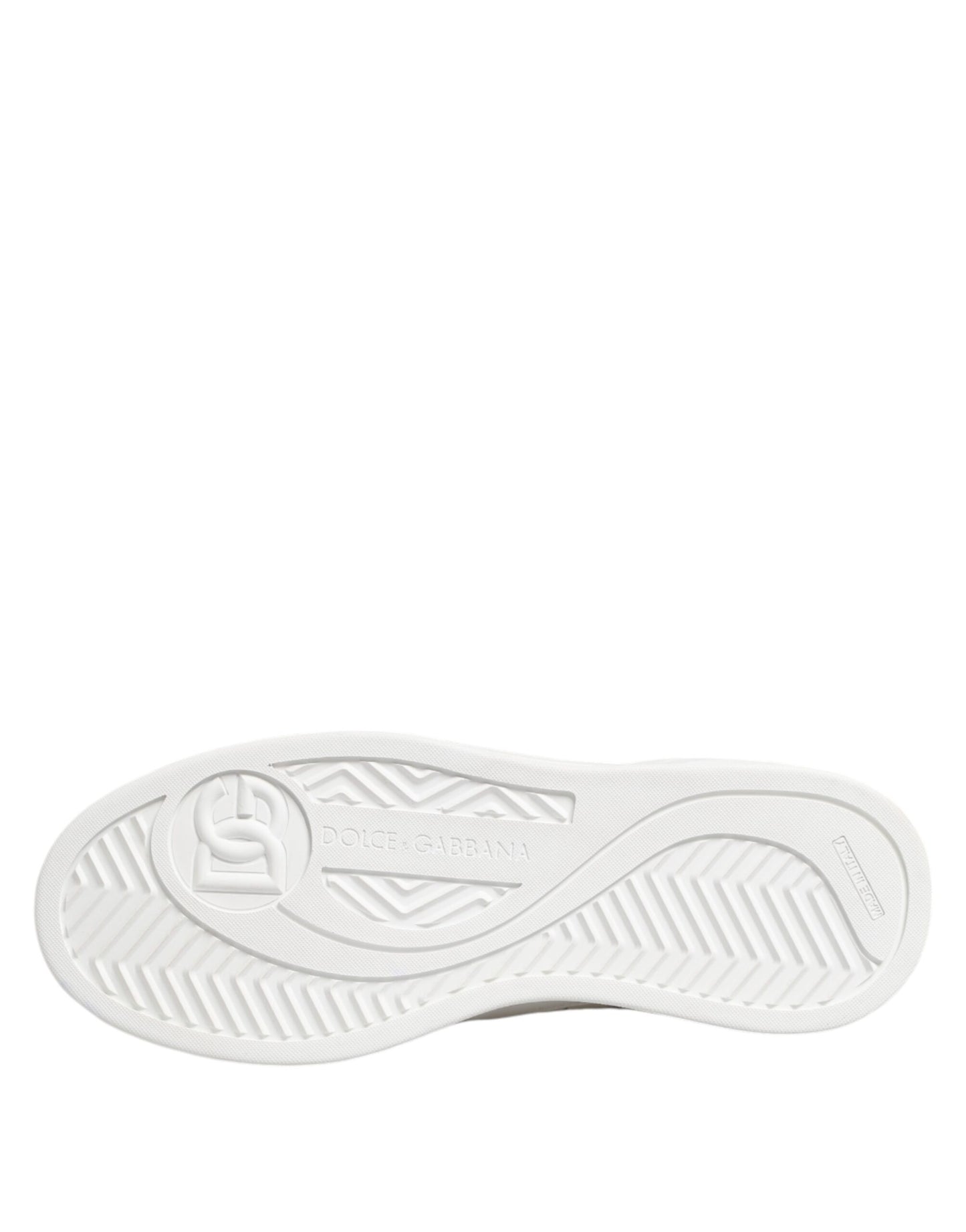 Dolce & Gabbana White Miami Leather Low Top Sneakers