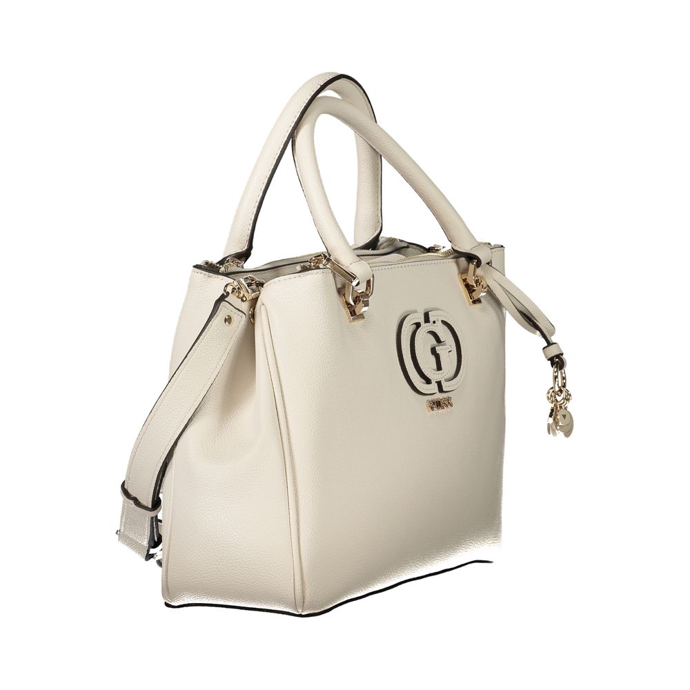 Guess Jeans White Polyethylene Calebra Handbag