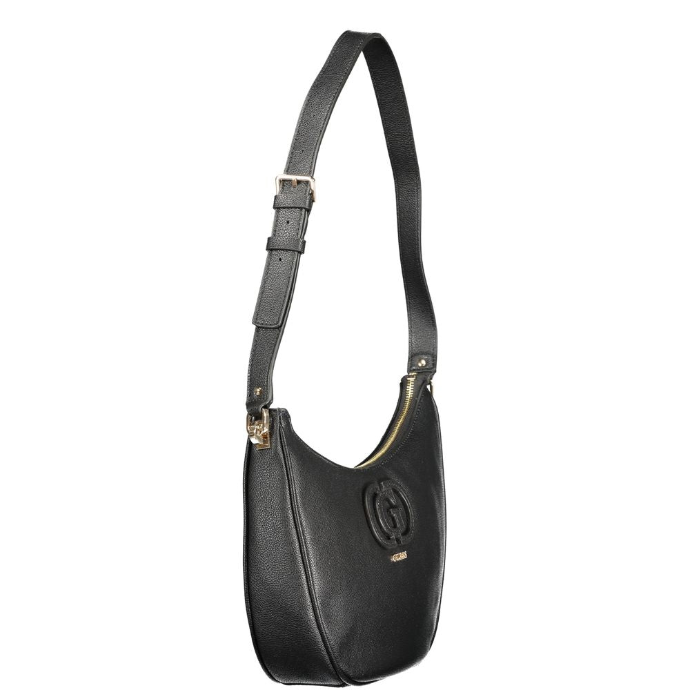 Guess Jeans Black Faux Leather Calebra Handbag