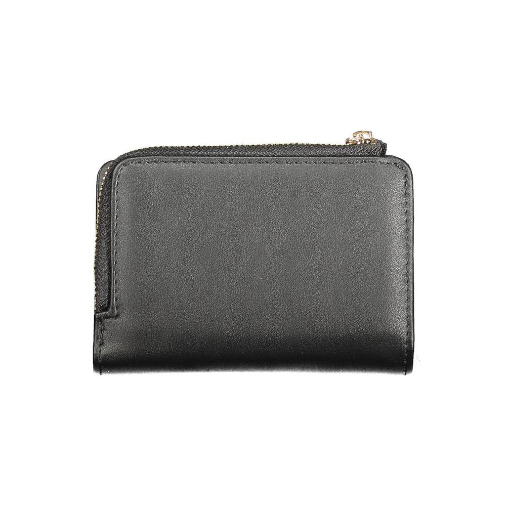 Guess Jeans Black Faux Leather Wallet for Women