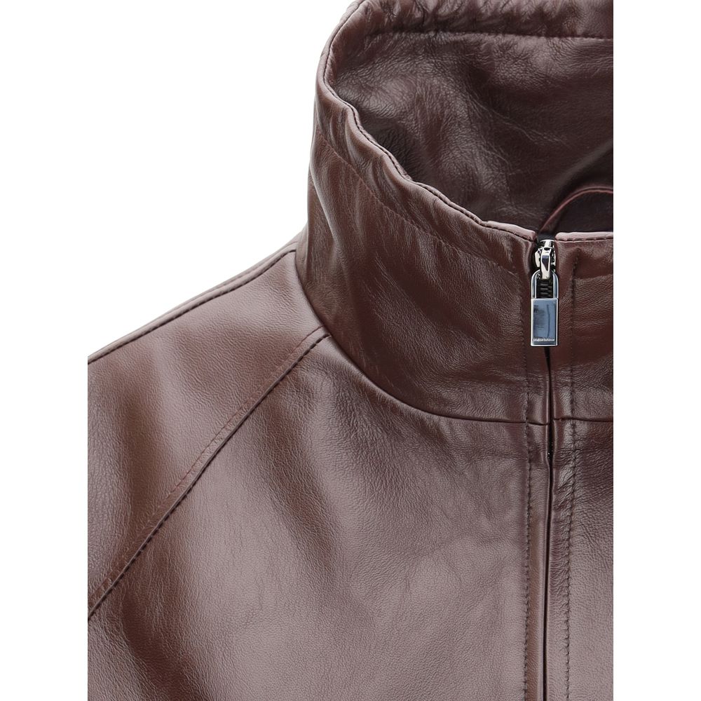 Magda Butrym Oversized Leather Jacket