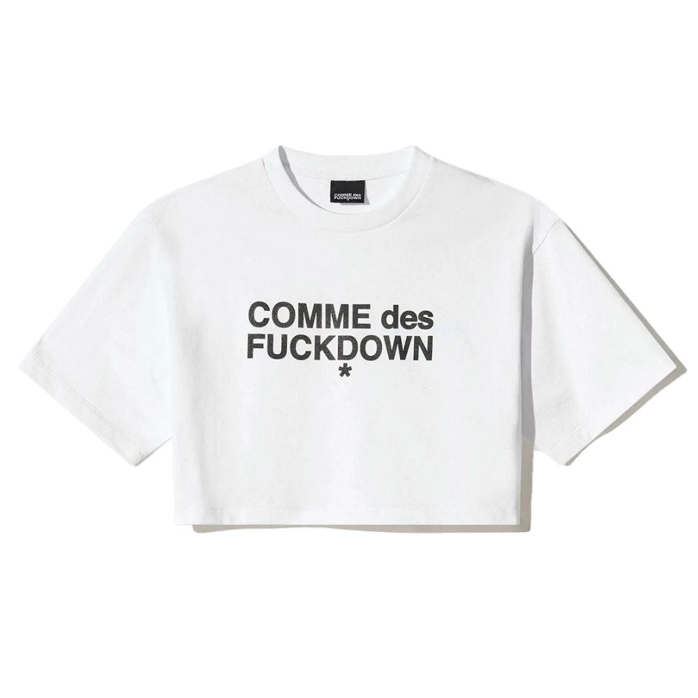 Comme Des Fuckdown White Cotton T-Shirt