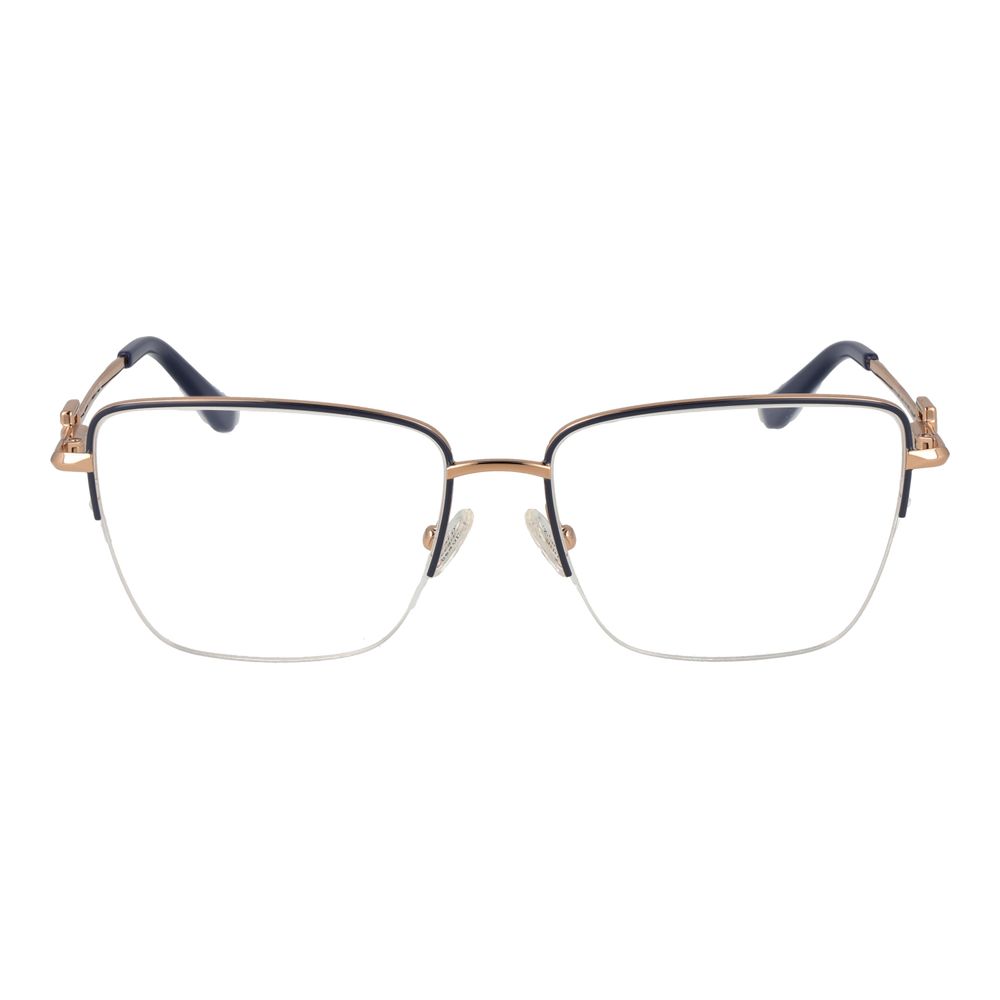 Guess Gray Women Optical Frames - Stylish Grey Half-Rim Glasses