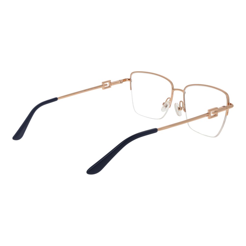 Guess Gray Women Optical Frames - Stylish Grey Half-Rim Glasses