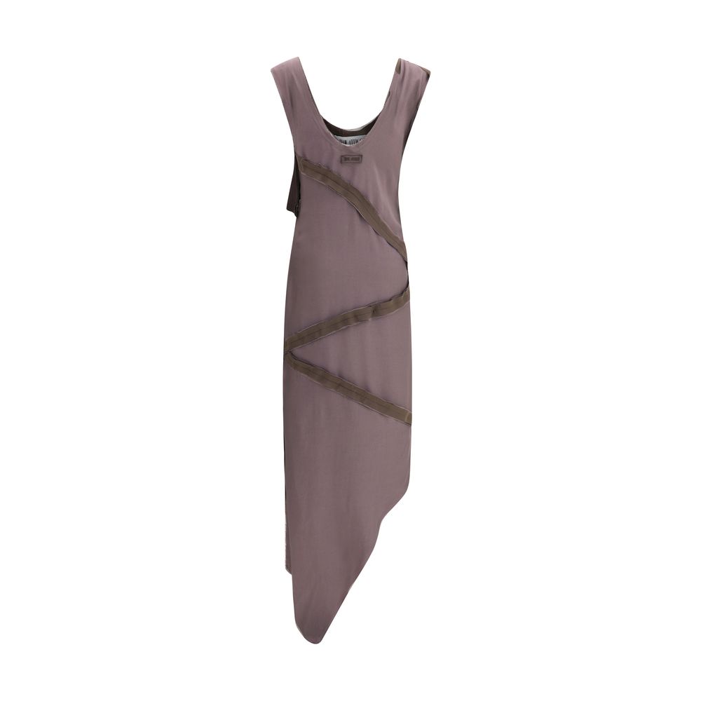 The Attico Asymmetrical Midi Dress