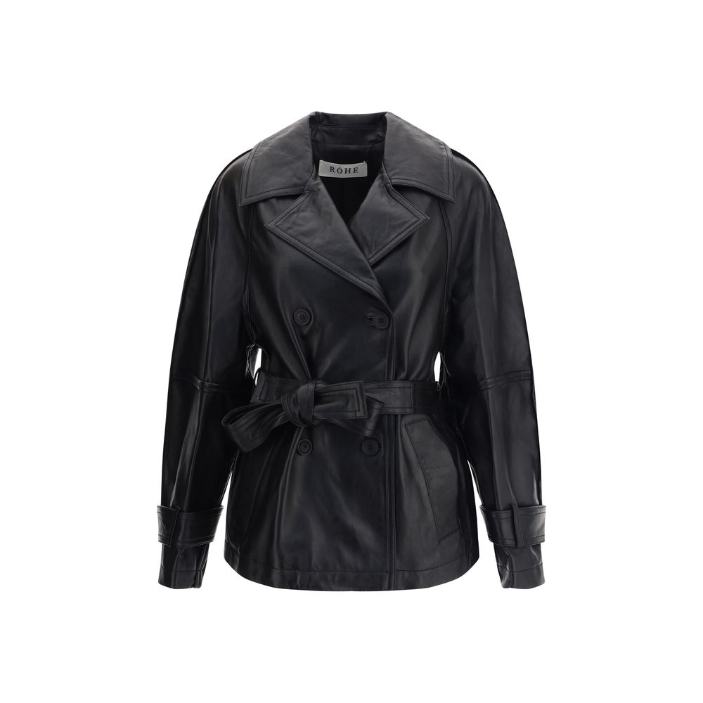 Rohe Double-breasted Leather Jacket