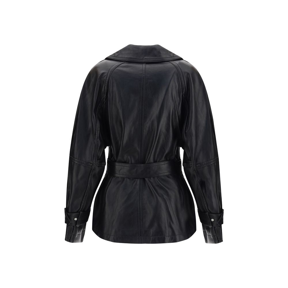 Rohe Double-breasted Leather Jacket