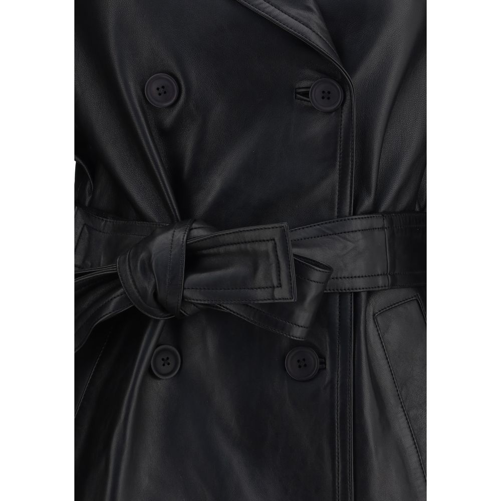 Rohe Double-breasted Leather Jacket