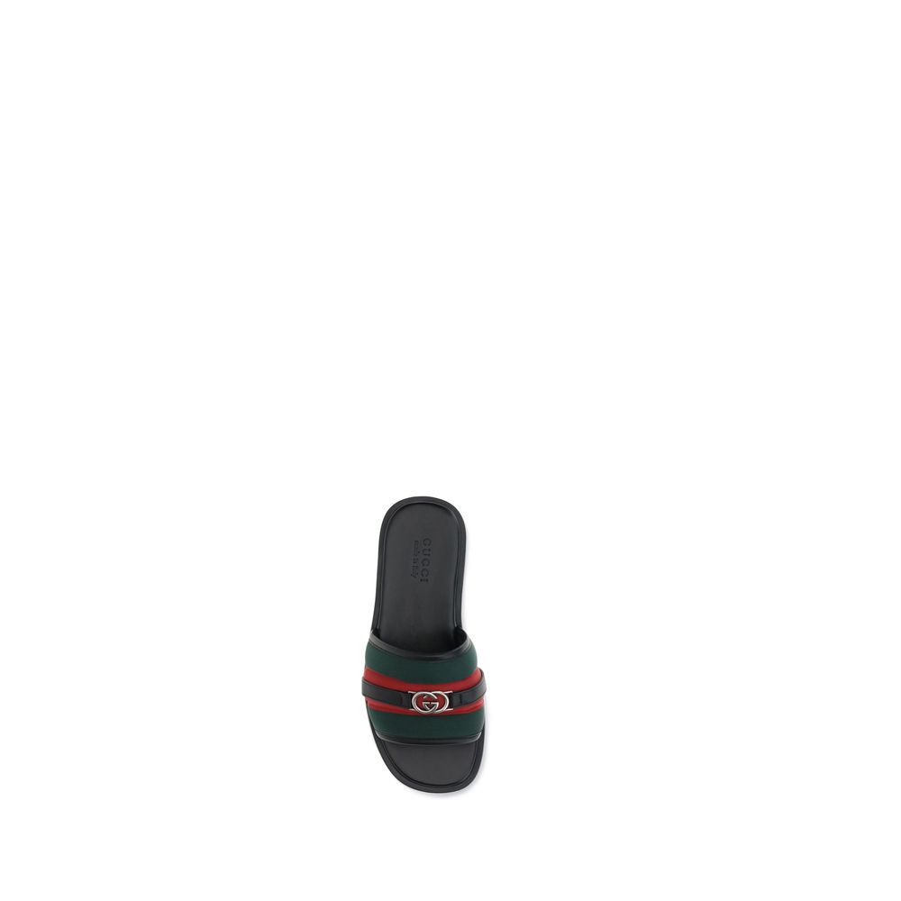 Gucci GG Motif Slider Sandals - Iconic Comfort Redefined