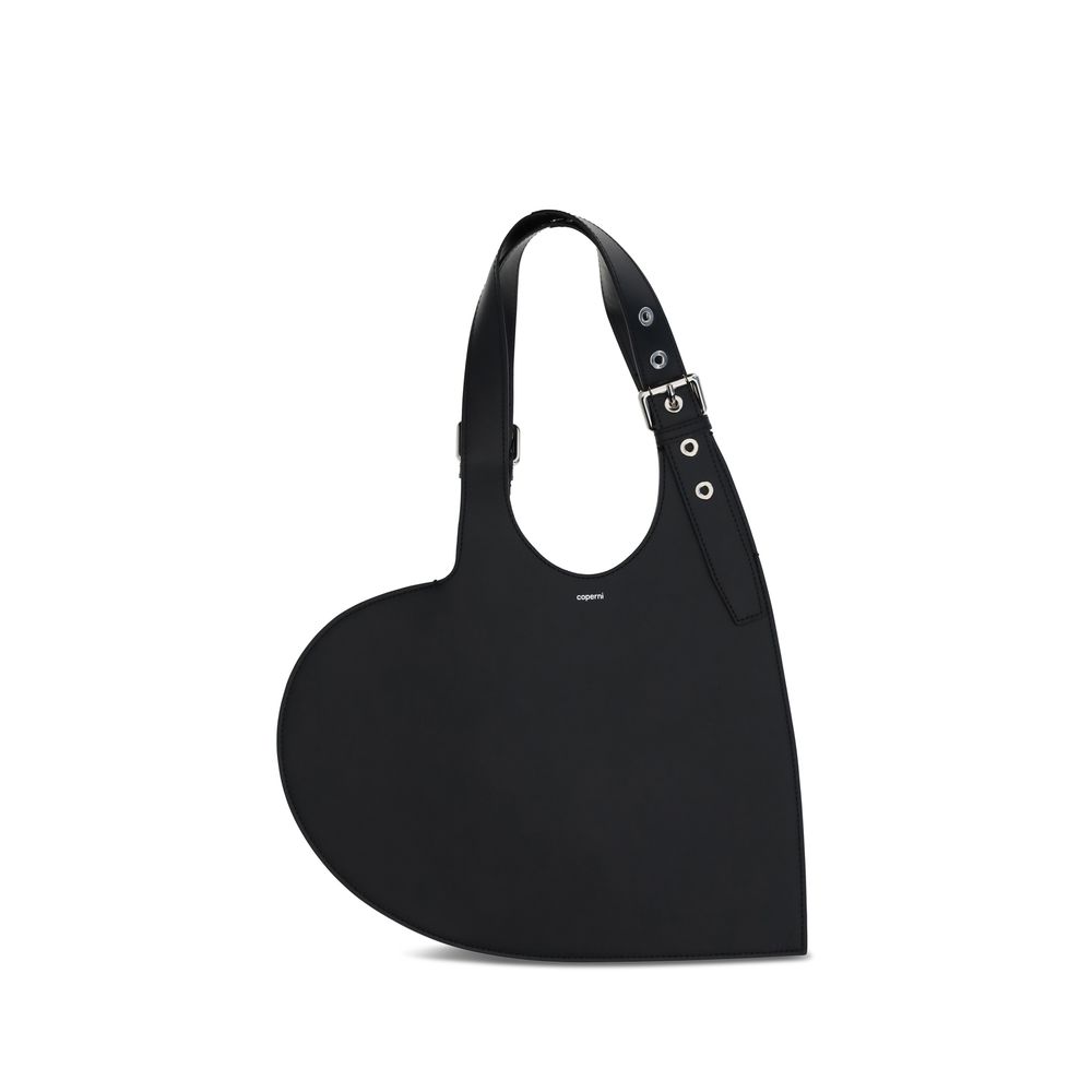 Coperni Belt Heart Shoulder Bag - Bold Red Leather Accessory