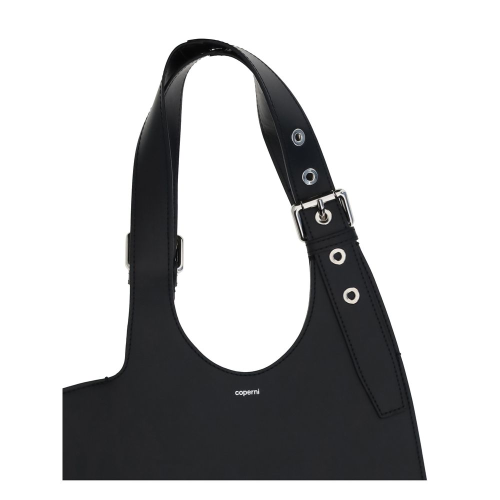 Coperni Belt Heart Shoulder Bag - Bold Red Leather Accessory