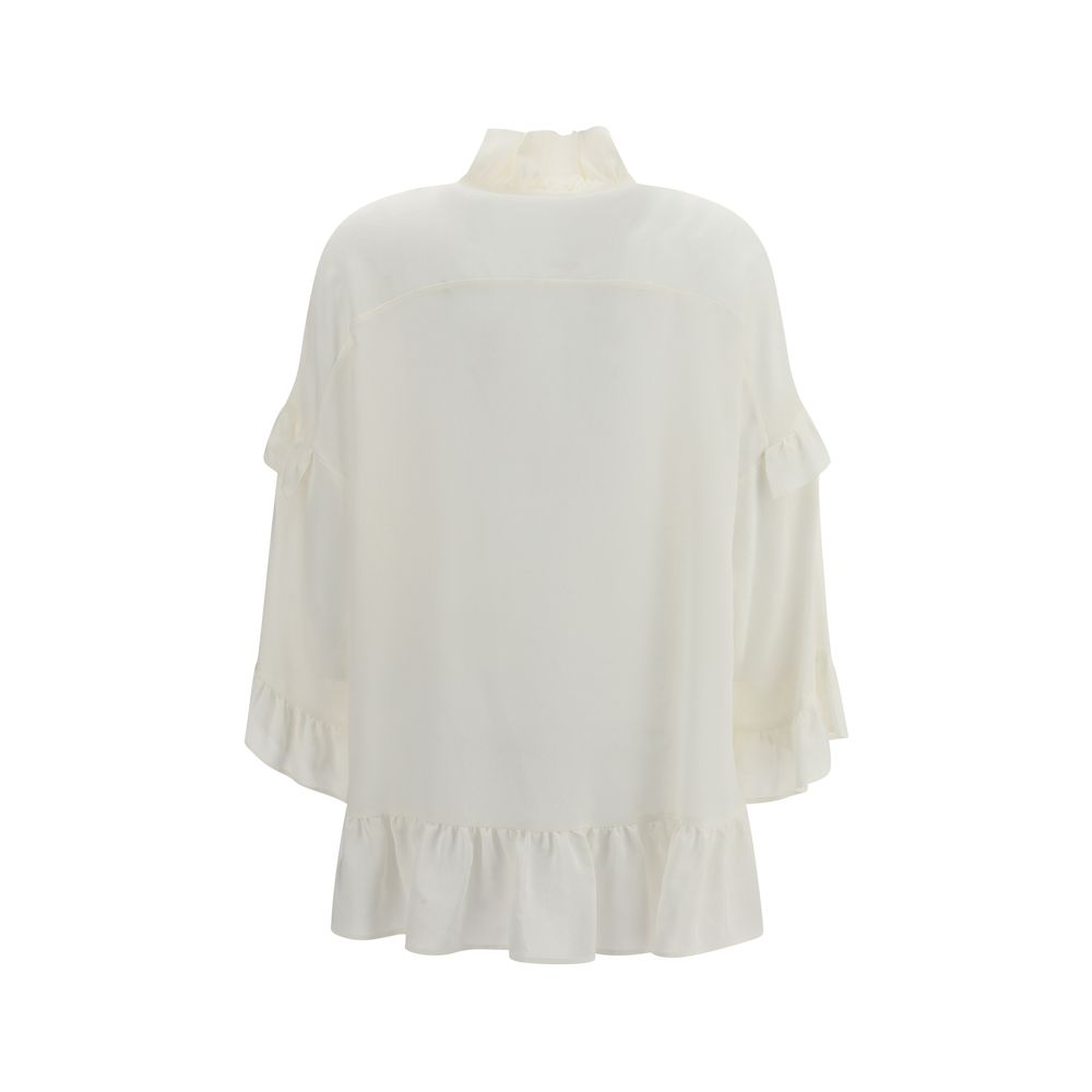 P.A.R.O.S.H. Silk Ruffle Blouse