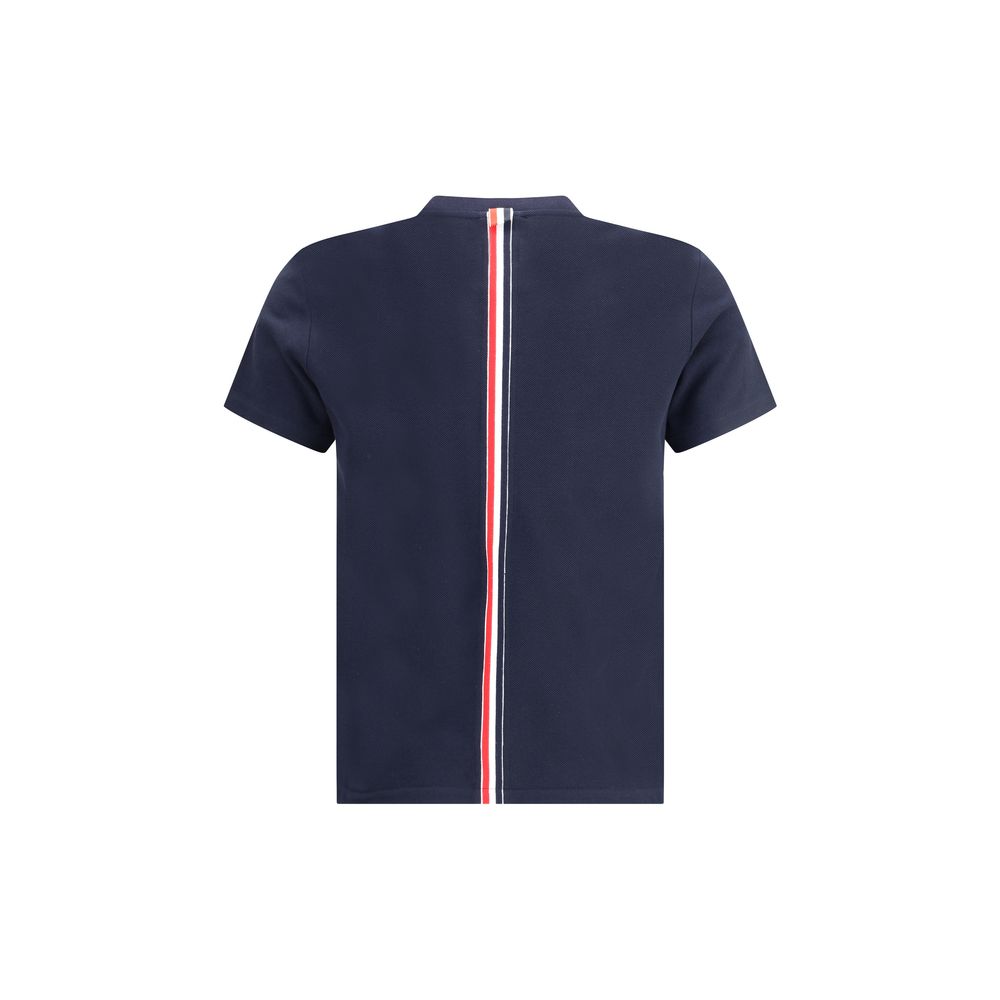 Thom Browne Relaxed Fit Short Sleeve Tee with Centre B