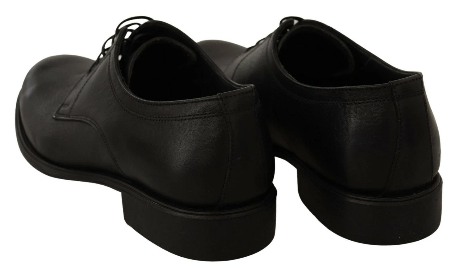 Dolce & Gabbana Black Lace Up Leather Men's Formal Derby Shoes