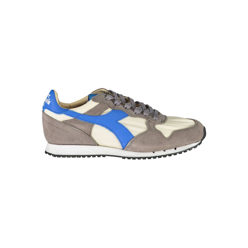 Diadora Gray Fabric Sneaker - Stylish & Versatile Sports Shoe