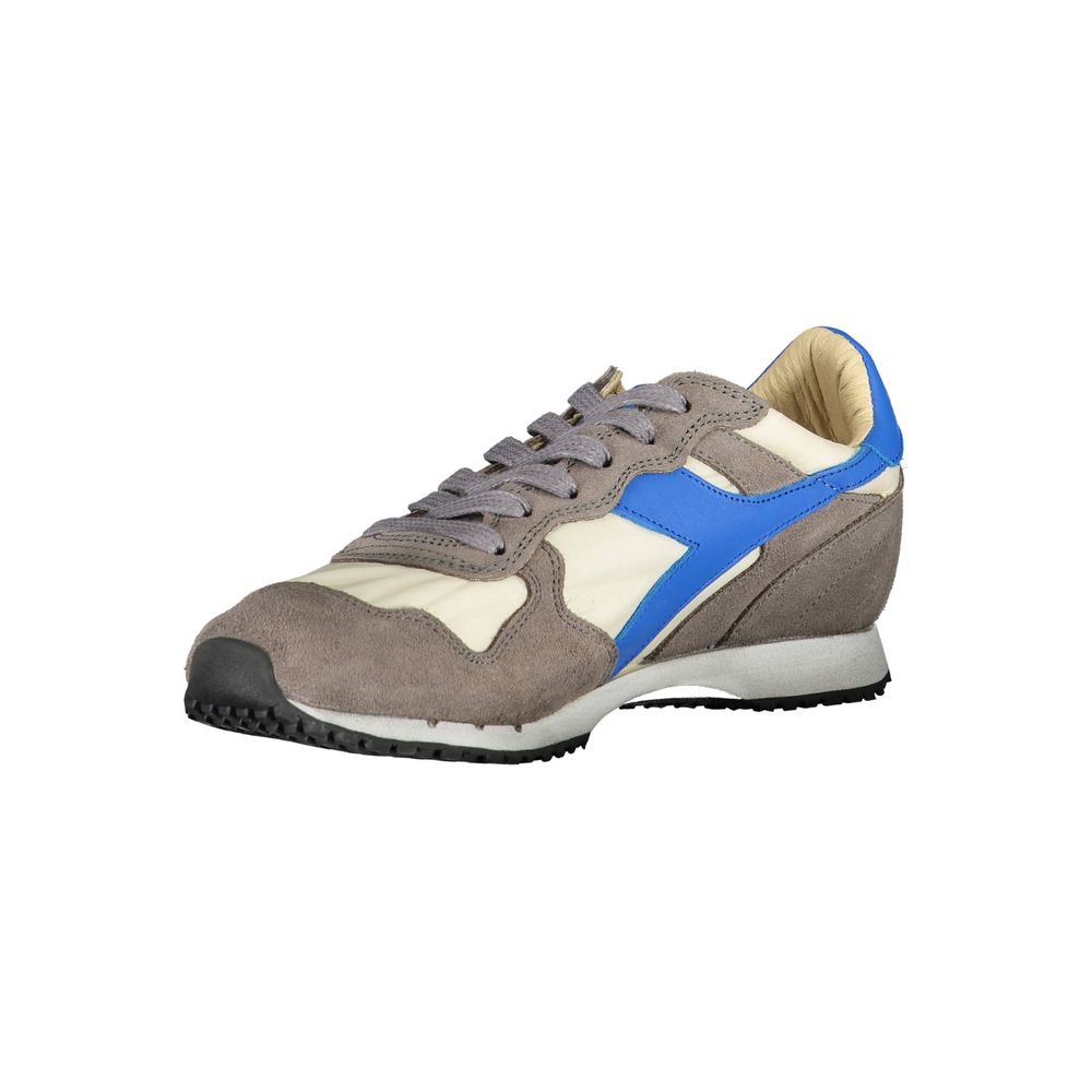 Diadora Gray Fabric Sneaker - Stylish & Versatile Sports Shoe