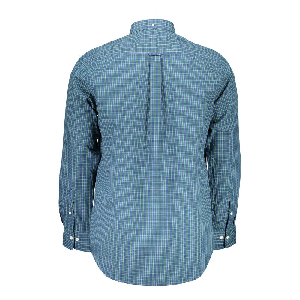 Gant Blue Cotton Shirt - Timeless Elegance