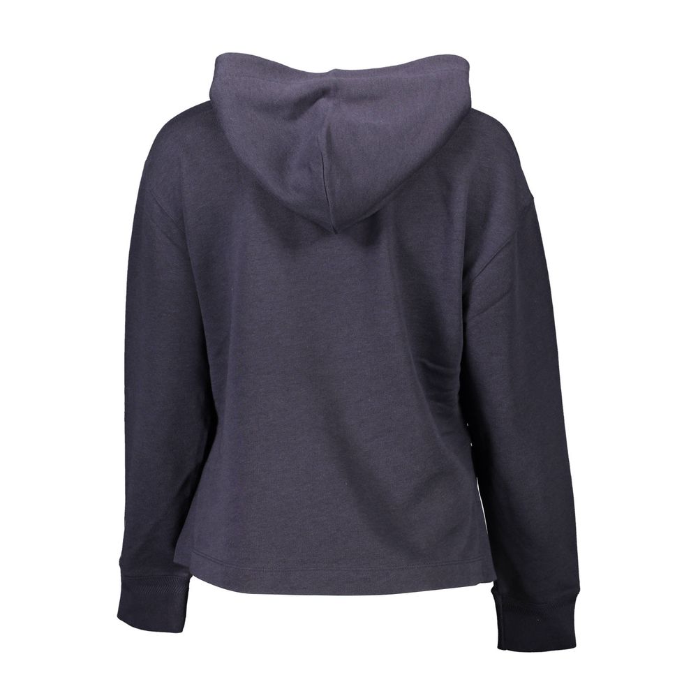 Gant Blue Cotton Sweater with Hood