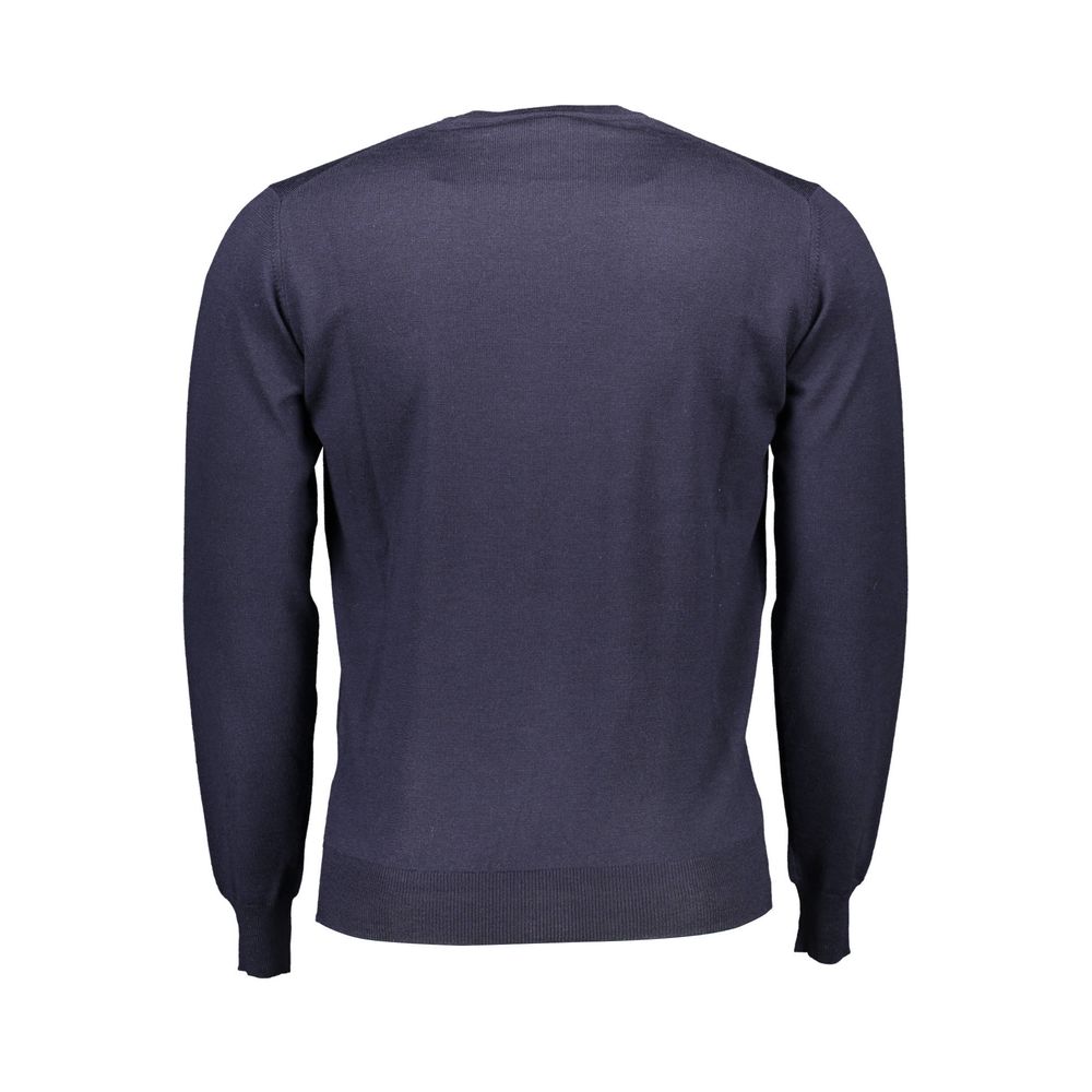Harmont & Blaine Blue Wool Sweater - Timeless Elegance