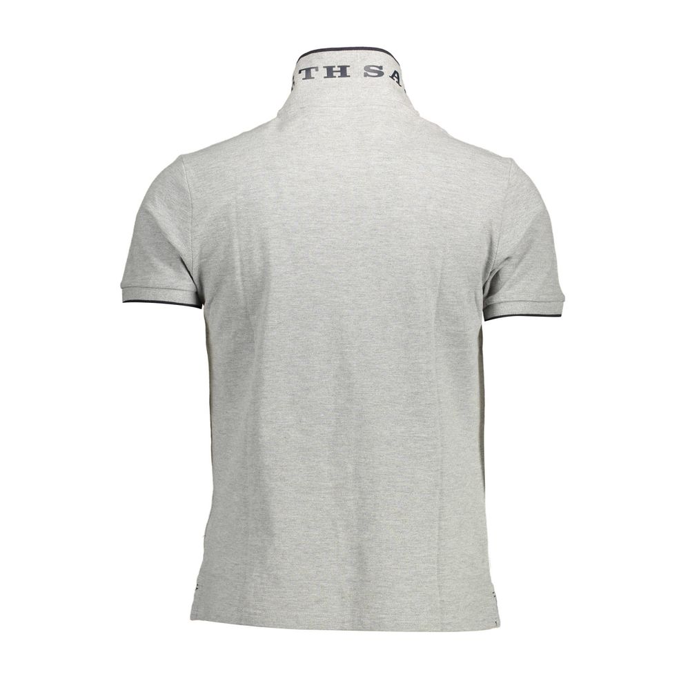 North Sails Gray Cotton Polo Shirt - Effortless Nautical Style